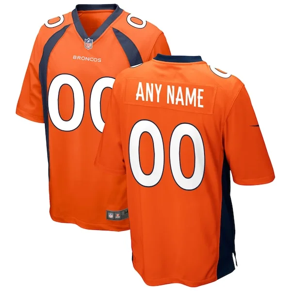 None Game NFL Jersey - Orange | Elite Football Apparel | NFL Football