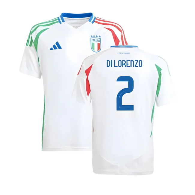 2024-2025 Italy Away Shirt (Kids) (Di Lorenzo 2) Authentic