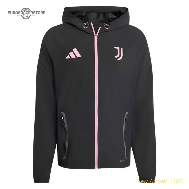 2025-2026 Juventus Competition Vis Tech Jacket (Black) Match Replica