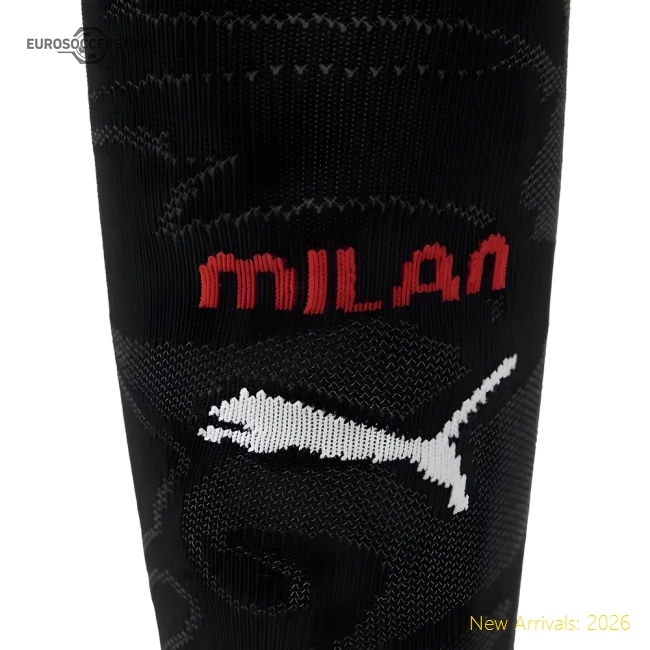 2025-2026 AC Milan Home Socks (Black)