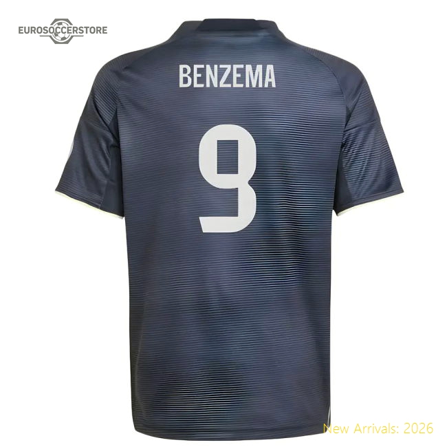 Soft Football Team Kids Benzema Jersey 2025-2026 Moisture-wicking