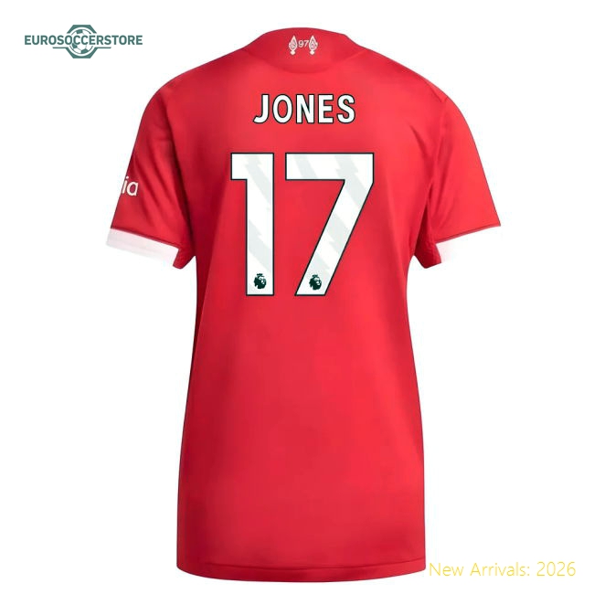 2025-2026 Liverpool Home Fan Version Womens Soccer Jersey Match Day Wear