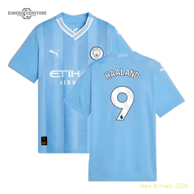 Top-tier Home Premier League Team Haaland Jersey 2023-2024 Comfortable