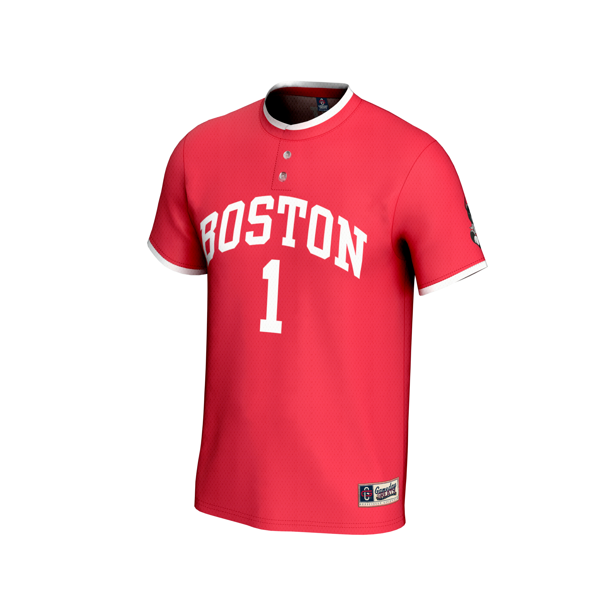 [DDG] Boston University GameDay Greats Unisex Lightweight Collegiate Softball Fashion Jersey - Scarlet