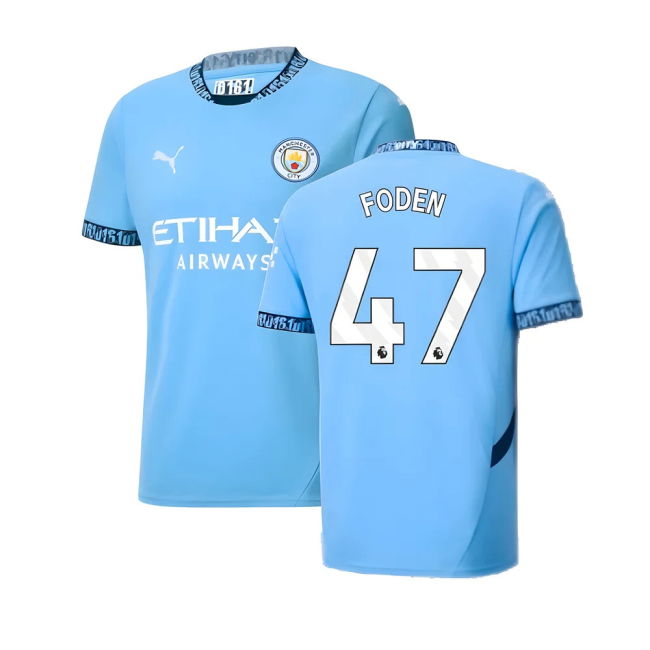 Man City Certified 2024-2025 Man City Home Shirt (Foden 47)