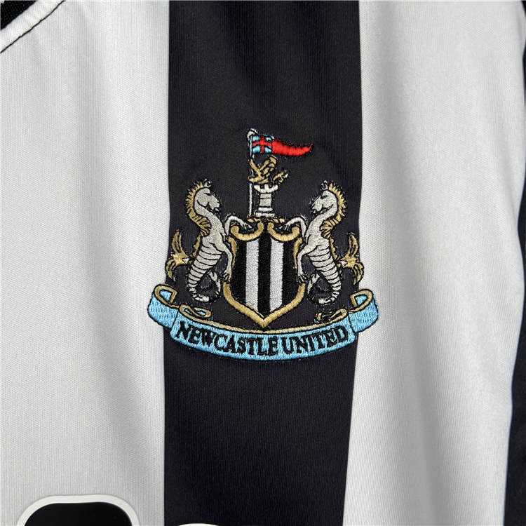 2324 Newcastle United Home WhiteBlack Soccer Jersey Football Shirt -