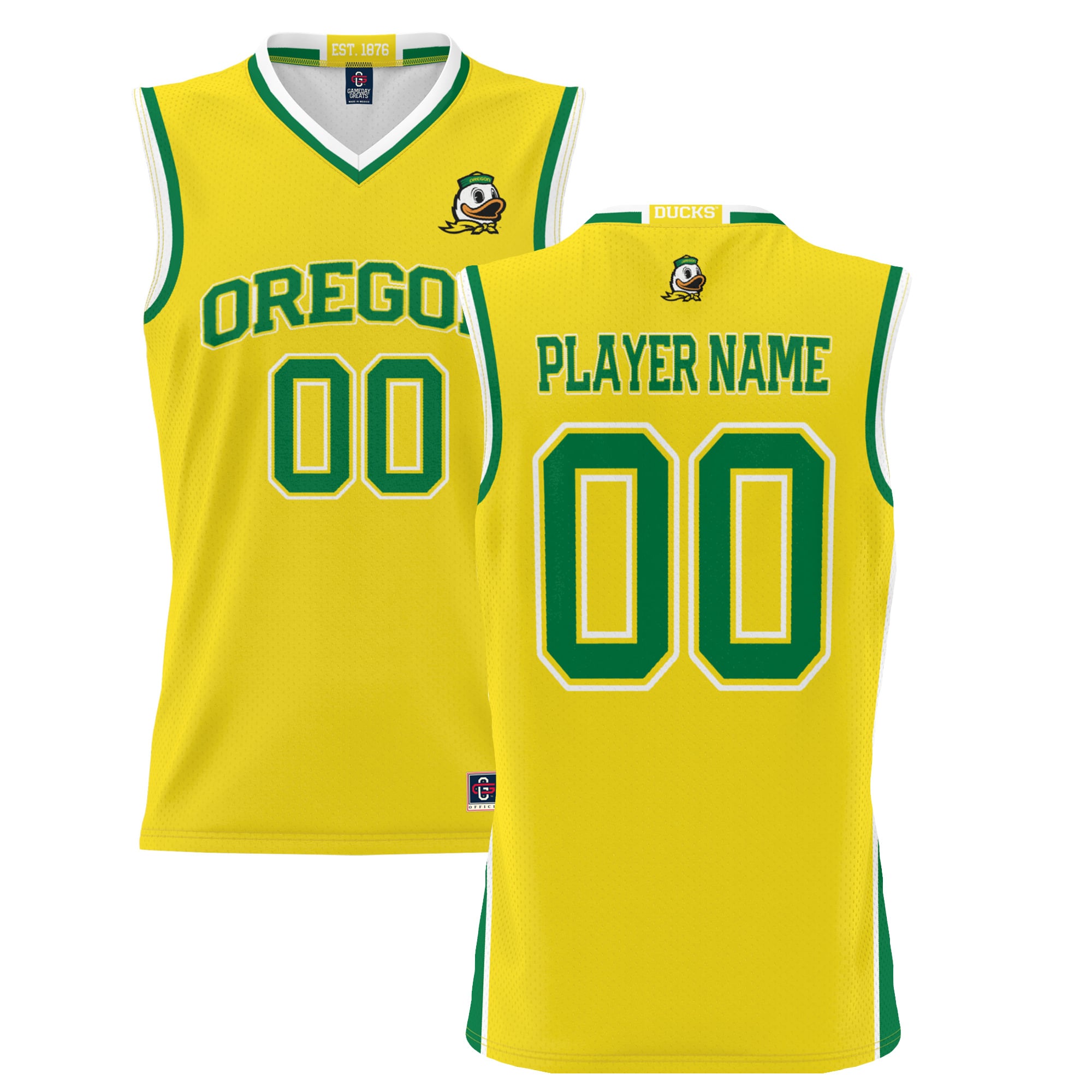 Oregon Ducks GameDay Greats Unisex Lightweight NIL Pick-A-Player Women's Basketball Jersey - Yellow