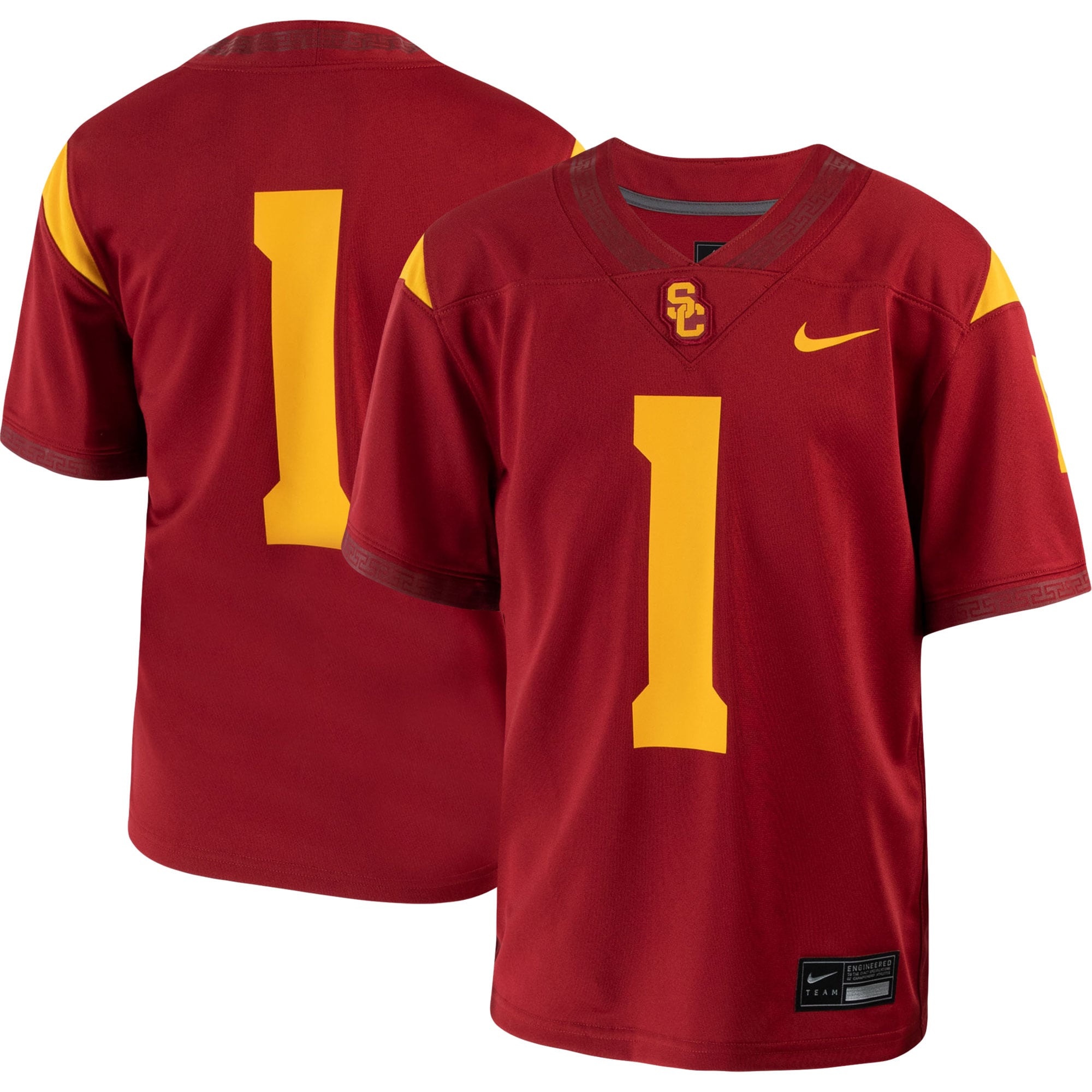 [NJP] USC Trojans Home Untouchable Jersey - Cardinal