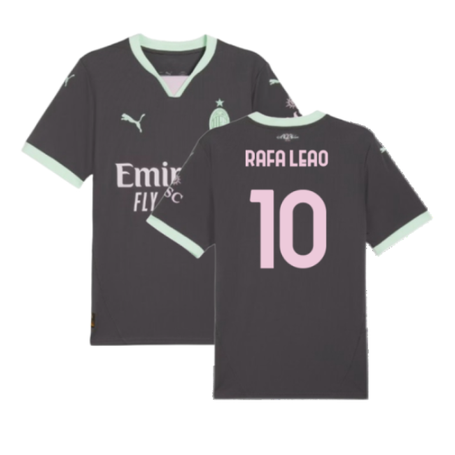2024-2025 Milan Third Football Shirt (Rafa Leao 10) | Authentic