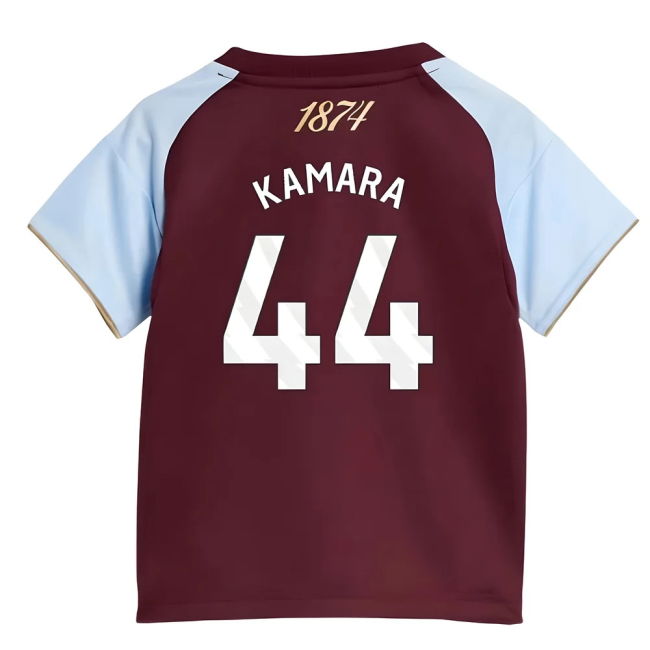 UV Protection Finest 2025-2026 AVL Home Soccer Jersey Kamara 44 A#185
