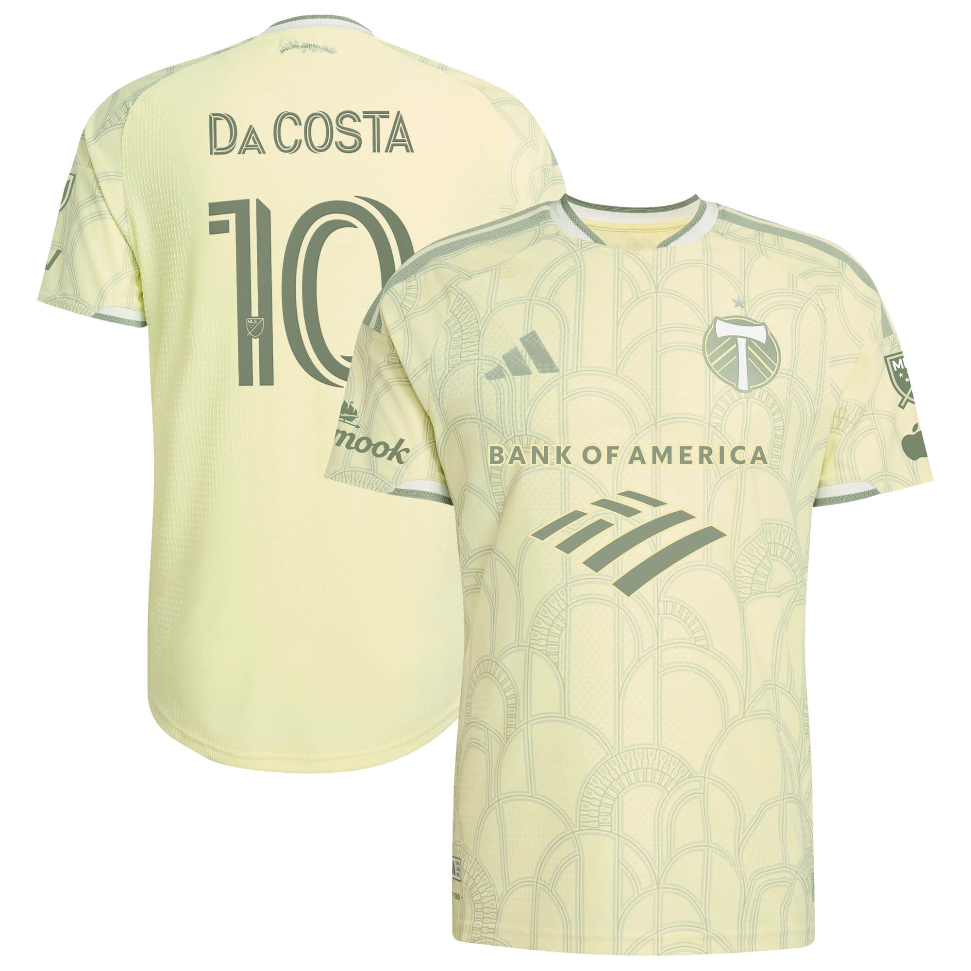 [SJH] David Da Costa Portland Timbers 2026 Civic Stadium Kit On-Field Authentic Patch Jersey - Yellow