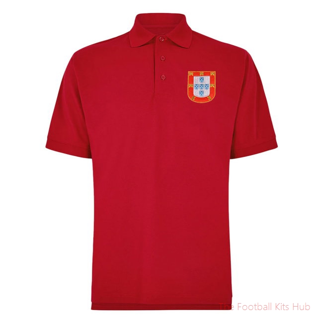 Portugal National Team Embroidered Polo Shirt (Red)