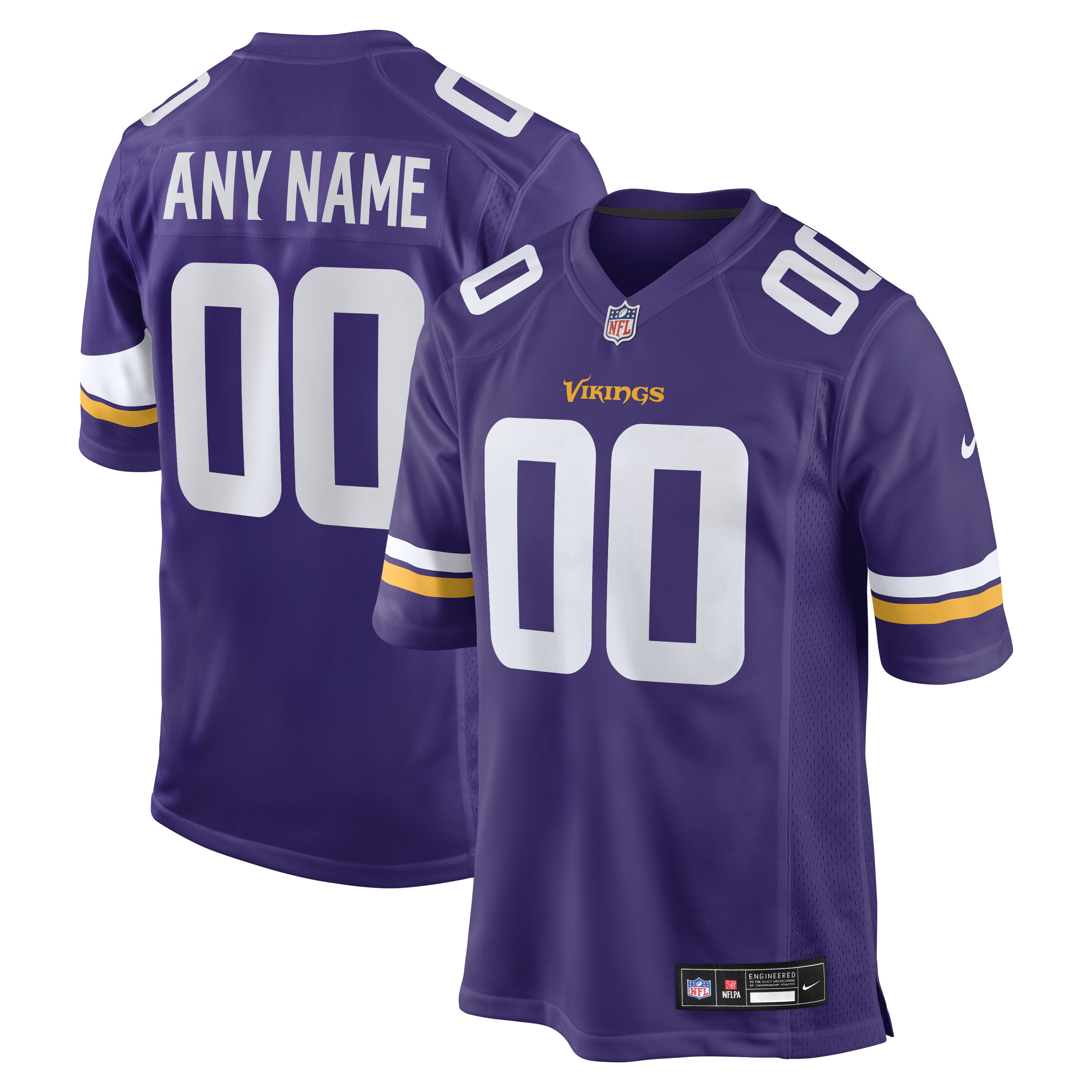 [LK] Minnesota Vikings Custom Game Jersey - Purple