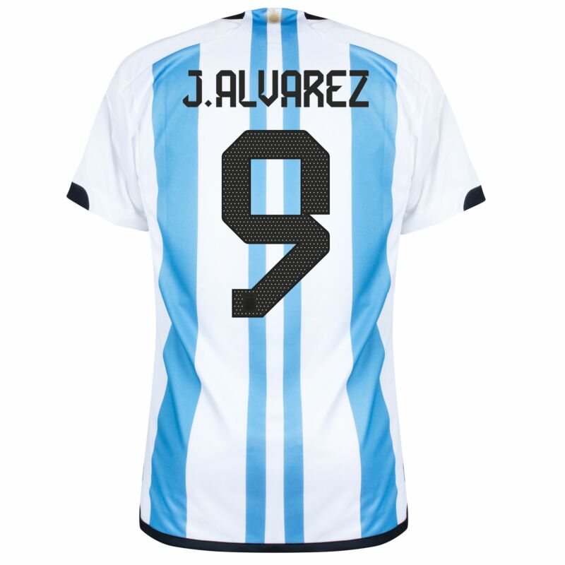 ARGENTINA Official HOME JERSEY WORLD CUP 2022 J.ALVAREZ