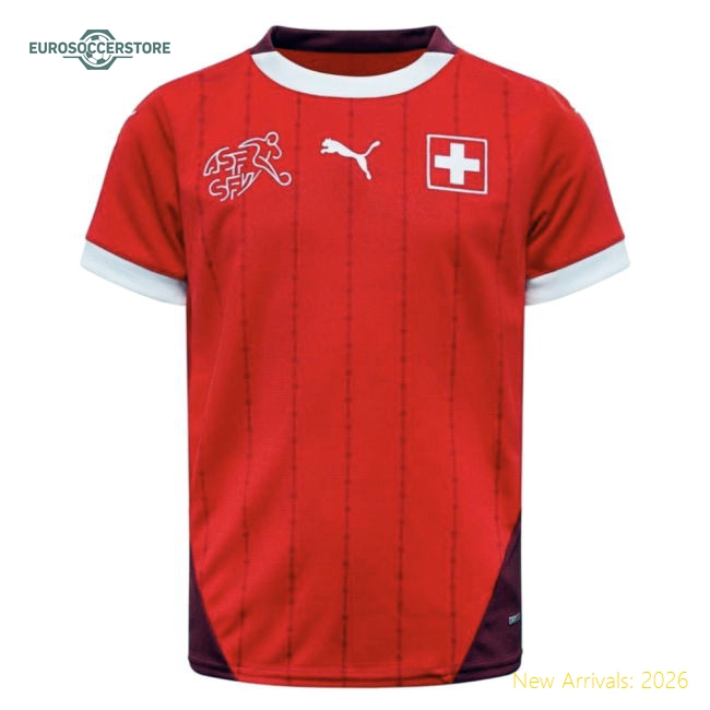 Switzerland Children 2020 Home Jersey Shirt Football Fan Football Fan Gear