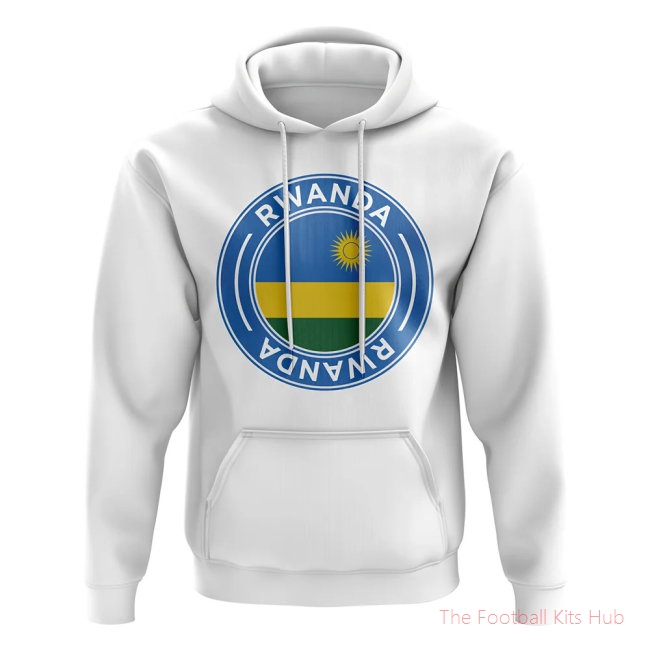 Men Rwanda Football Badge Hoodie (Sky)