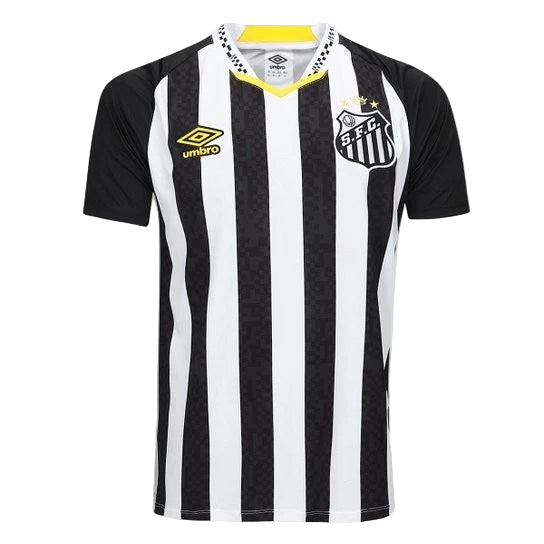 Umbro Men's Neymar Jr Santos FC Away Jersey 25/26 (Black/White)
