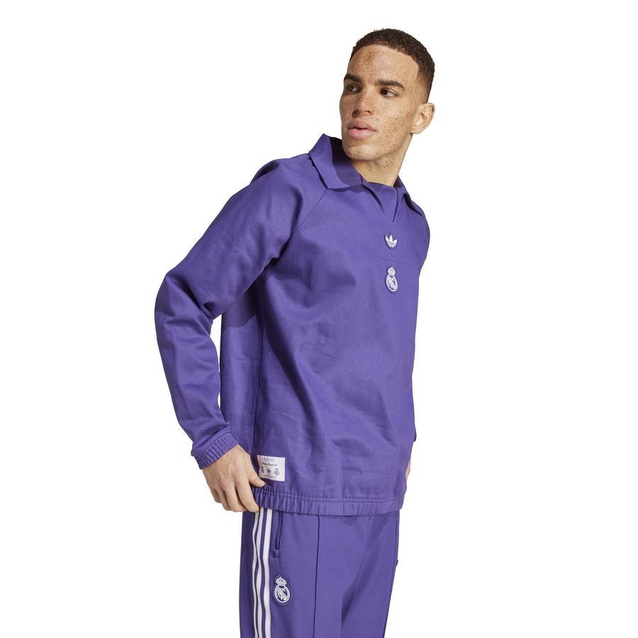 Real Madrid Shirt Drill Top Terrace Icons - Unity Purple