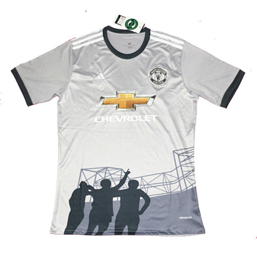 Manchester United 201718 Grey Training Jersey Shirt - Official