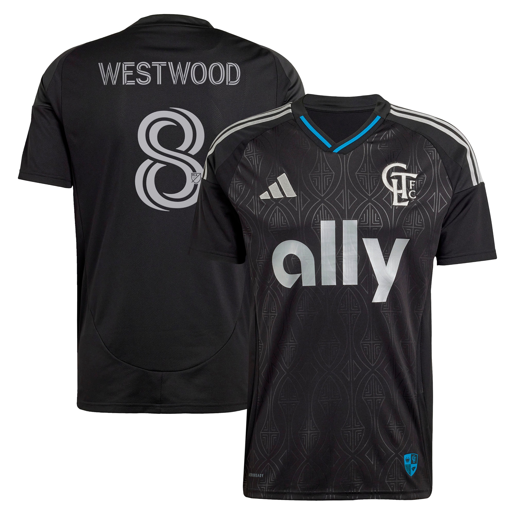 [SJH] Women's Ashley Westwood Charlotte FC 2025 Fortress Kit Replica Player Jersey - Black