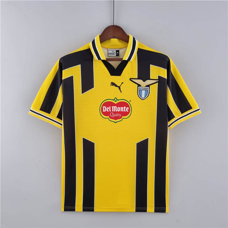 98-00 Lazio Retro Yellow Soccer Jersey Football Shirt - Official