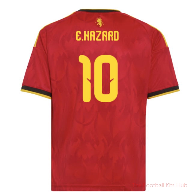 2026-2027 Belgium Home Shirt (Kids) (E.Hazard 10)