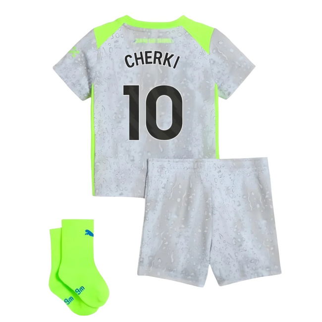 Men's 2025-2026 Man City Third Baby Kit (Cherki 10)