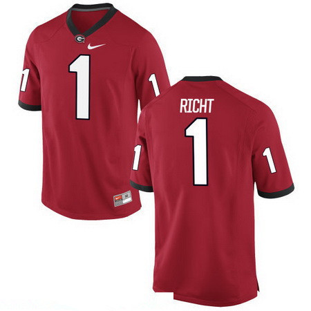 Men's UGA Bulldogs Red 2016 replica Mark Richt #1 official licensed