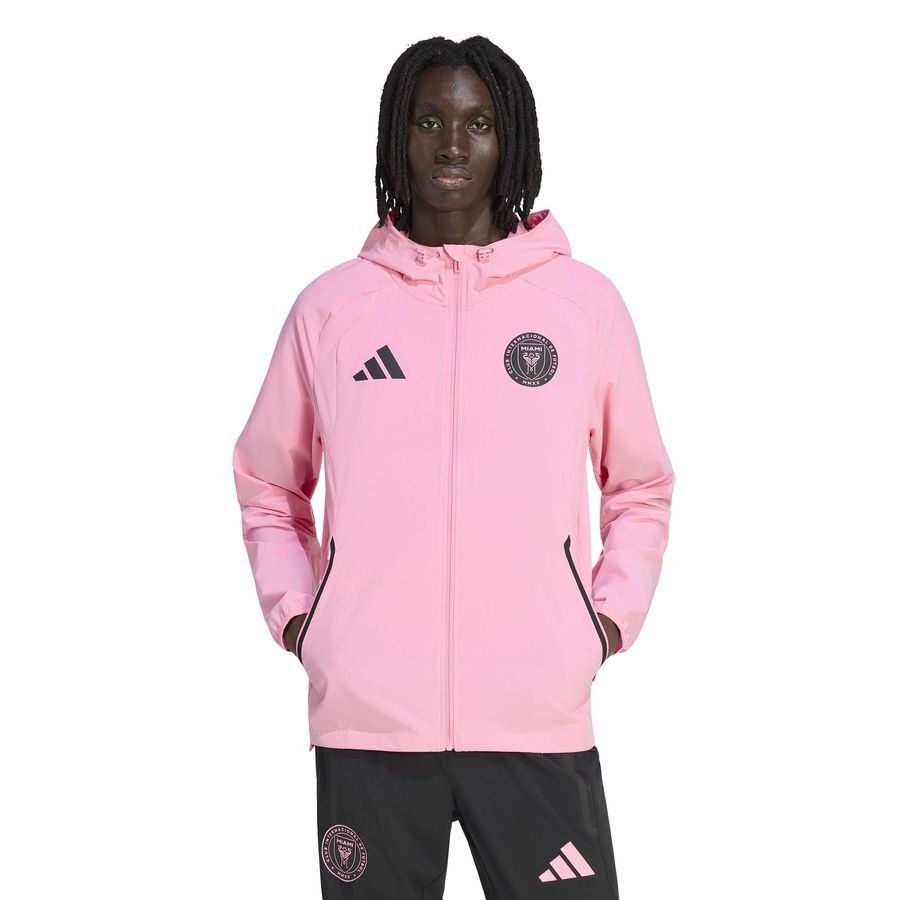 Inter Miami Windbreaker Tiro Travel FZ - Bliss Pink/Black