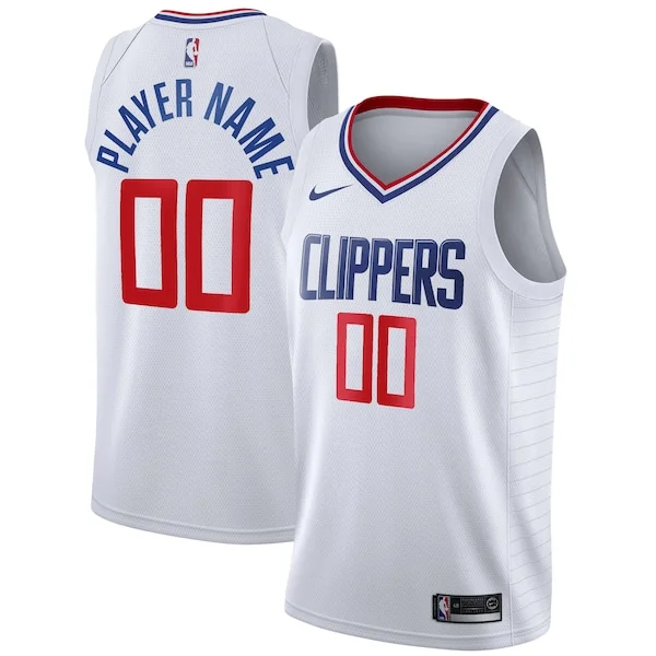 Professional LA LAC Basketball Jersey - White - Licensed Product