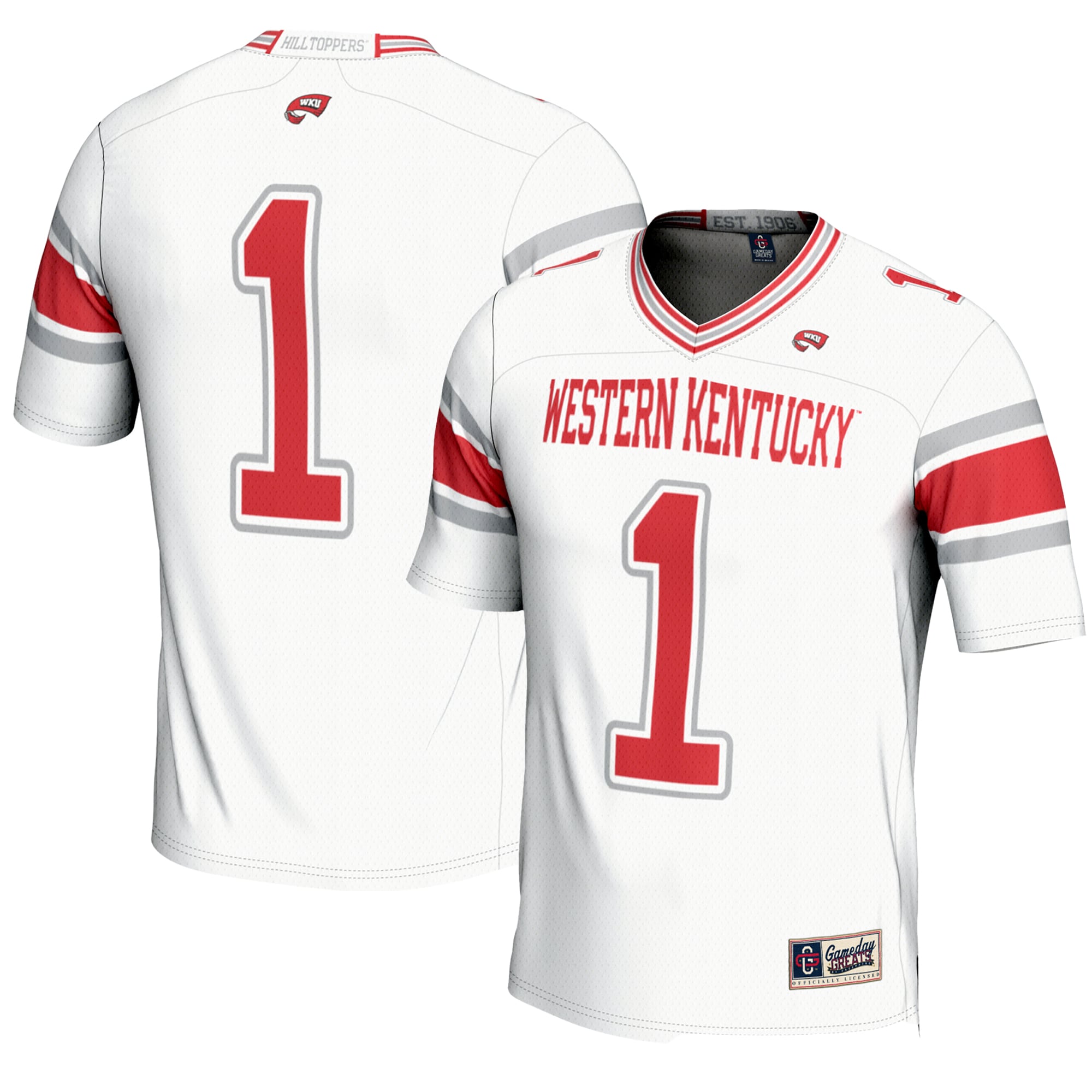 [NJP] Western Kentucky Hilltoppers GameDay Greats Endzone Football Jersey - White