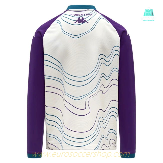 2025-2026 Fiorentina Pre Match Sweat Top (White-Violet)