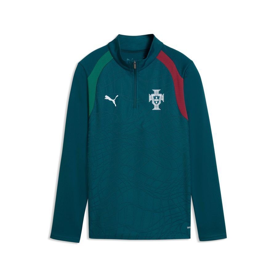 Portugal Training Shirt 1/4 Zip World Cup 2026 - Ocean Tropic/Silver Mist Kids