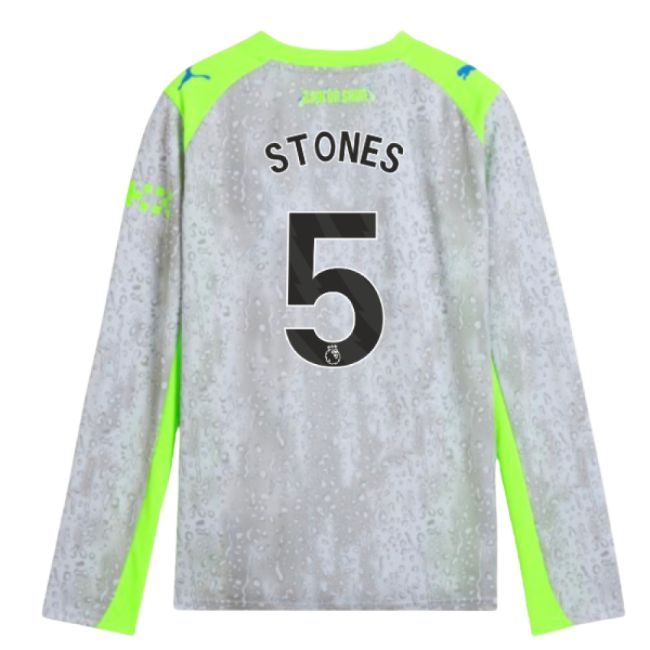Stones 5 2025-2026 Man City Soccer Club Third Jersey (Kids) (1)