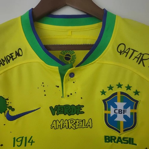 Special Edition 2022 Brazil Durable Camiseta World Cup World Cup -