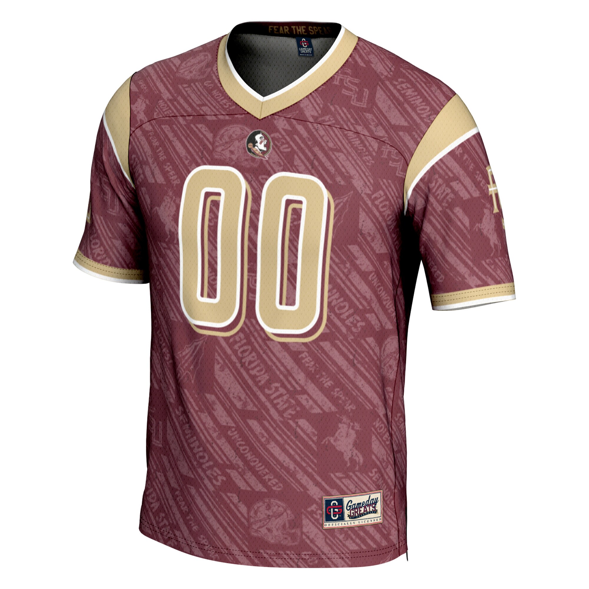 [DDG] Florida State Seminoles GameDay Greats Youth Highlight Print NIL Pick-A-Player Football Jersey - Garnet