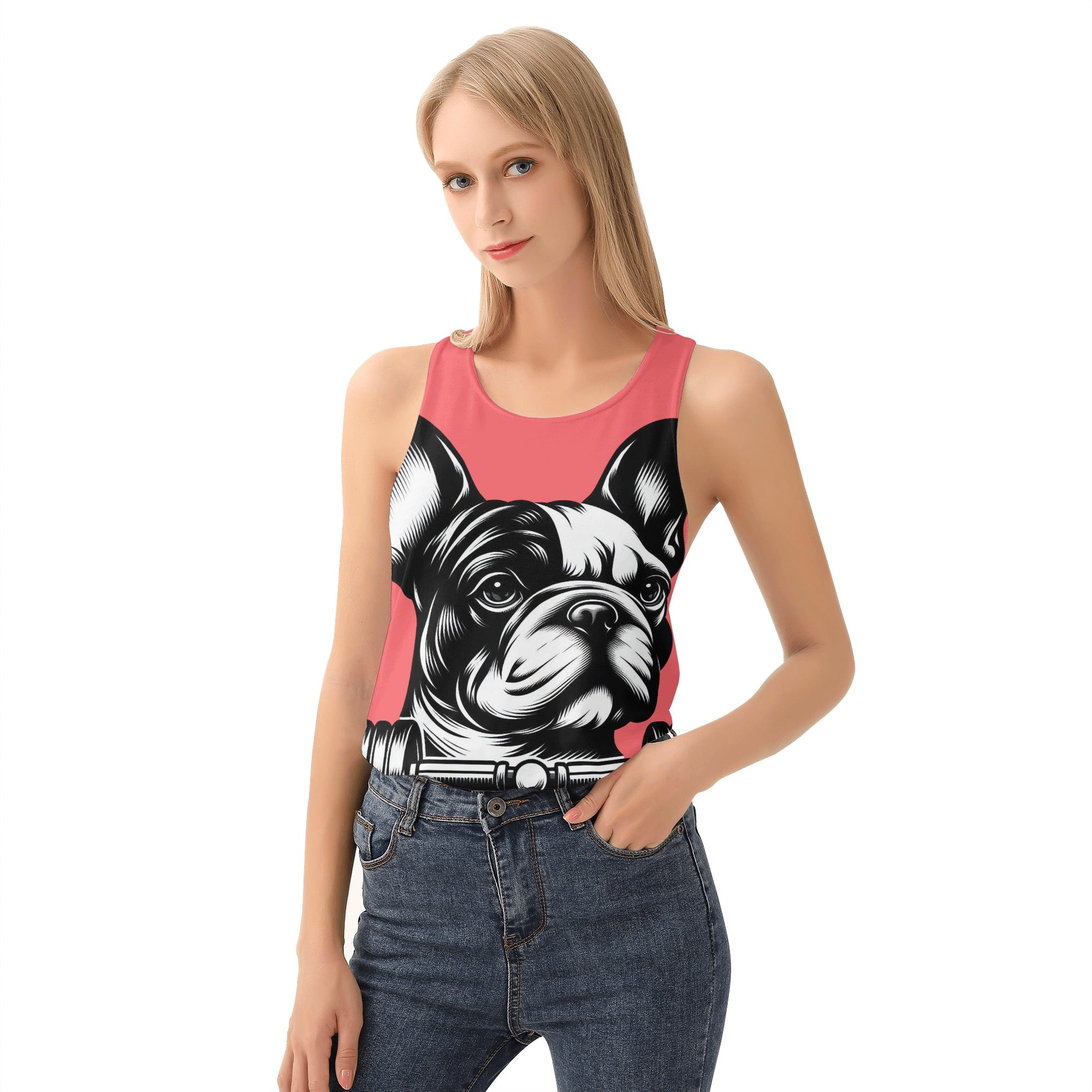 French Bulldog Lover Leo Women Tank Tops Stylish Daily Top
