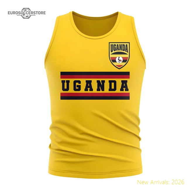 High-quality Uganda Core Football Country Sleeveless Tee (yellow)