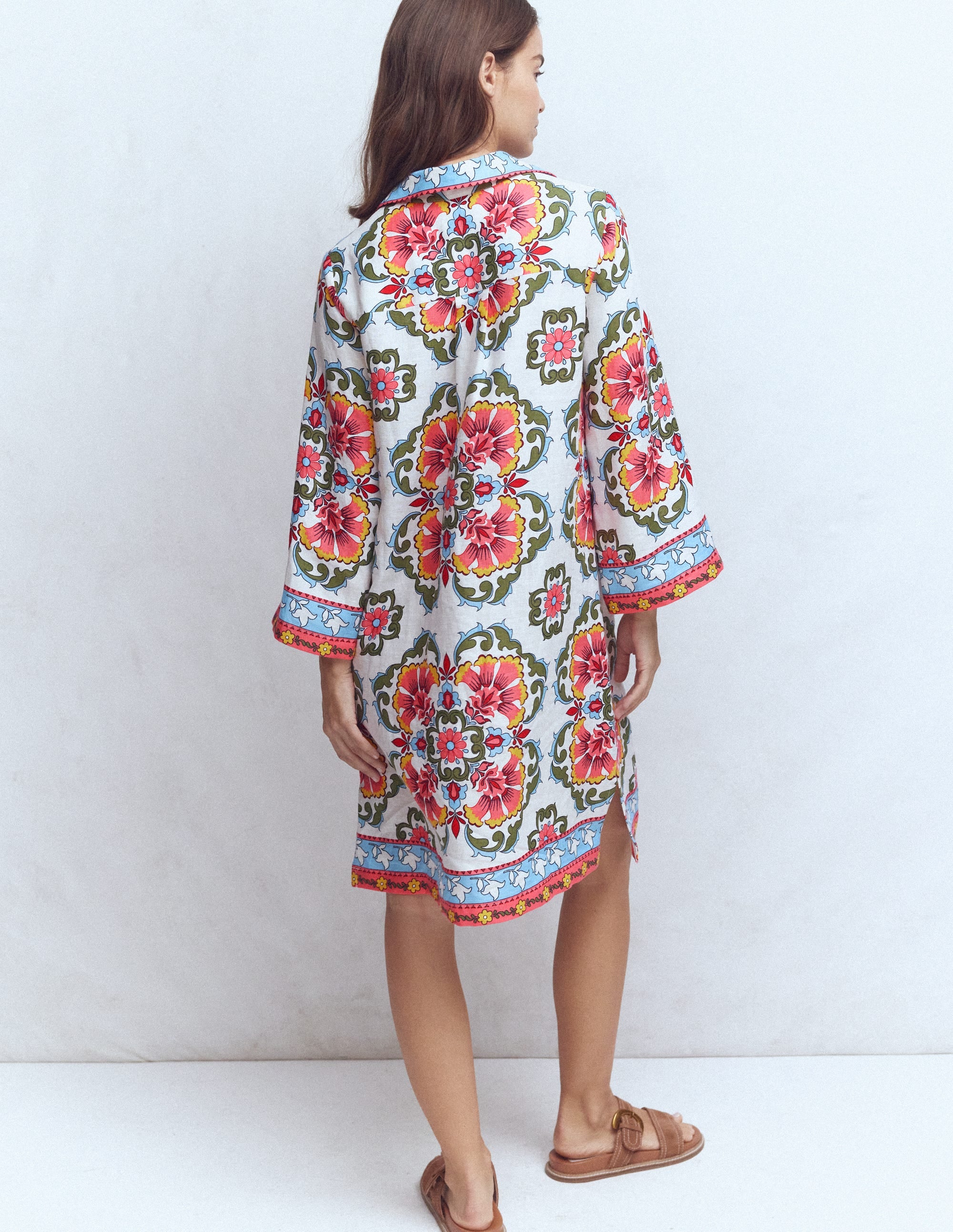 Carmen Linen Short Dress