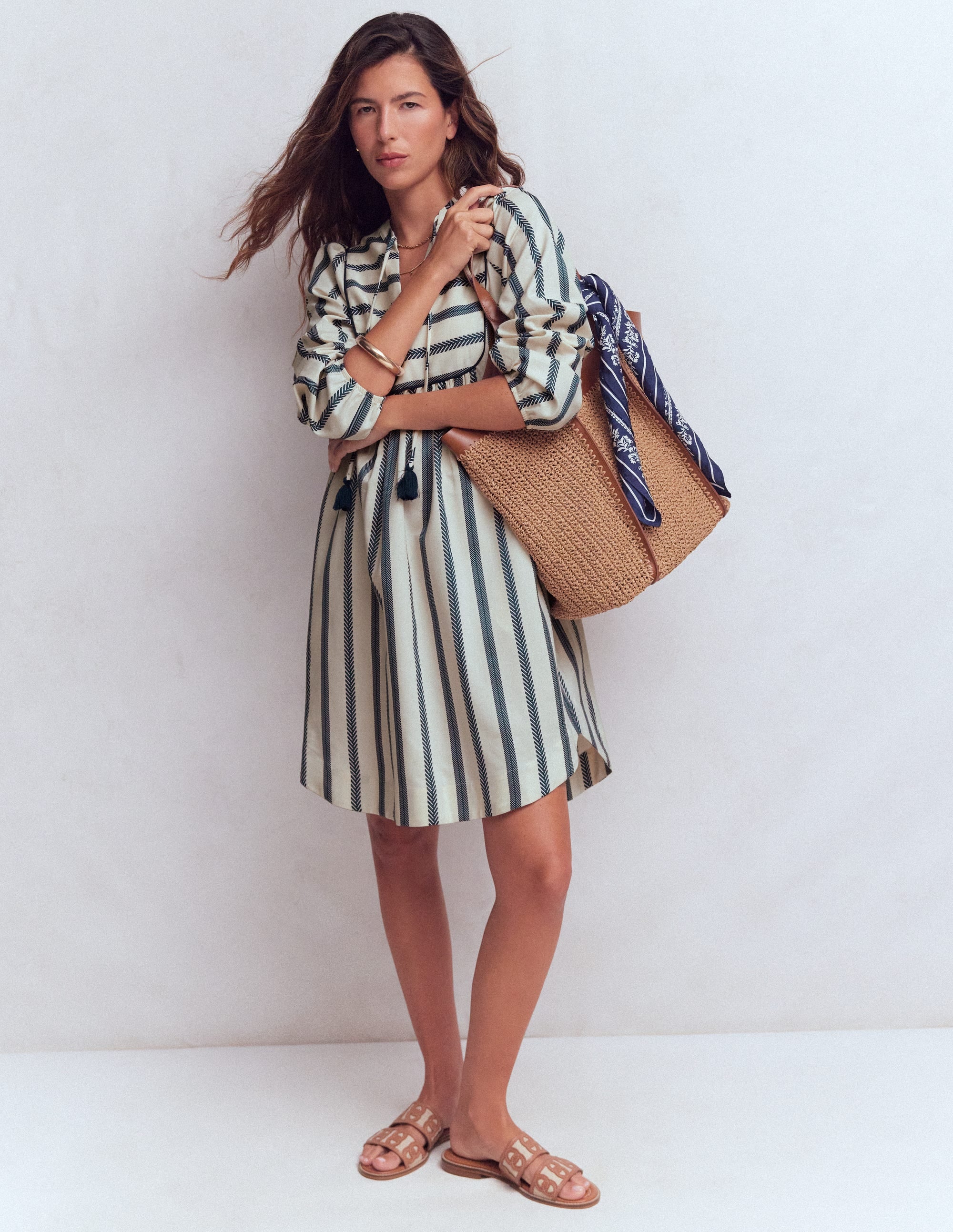 Pia Cotton Yoke Dress