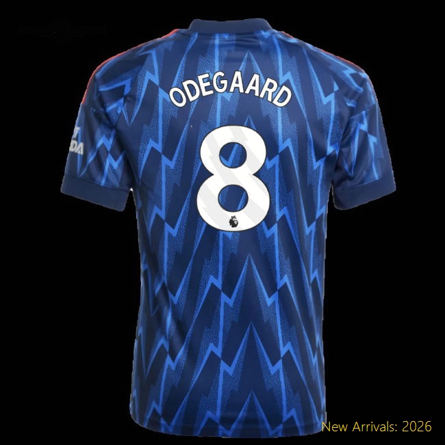 2025-2026 Arsenal Kids Premium Odegaard Jersey Performance Fabric