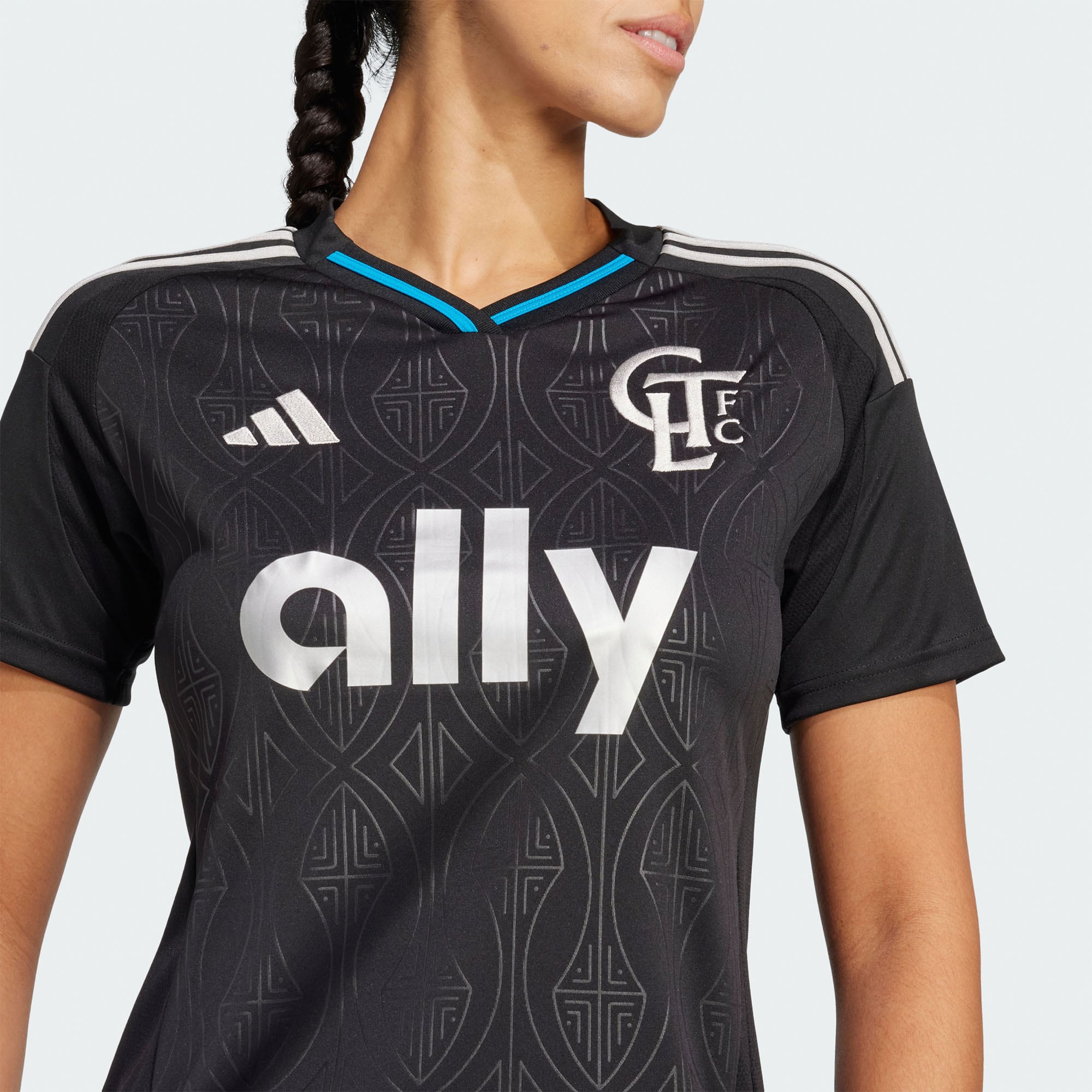 [SJH] Charlotte FC Women's 2025 Fortress Kit Replica Jersey - Black