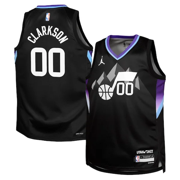 Jordan Clarkson UTA Swingman Jersey - top-tier classic - Black