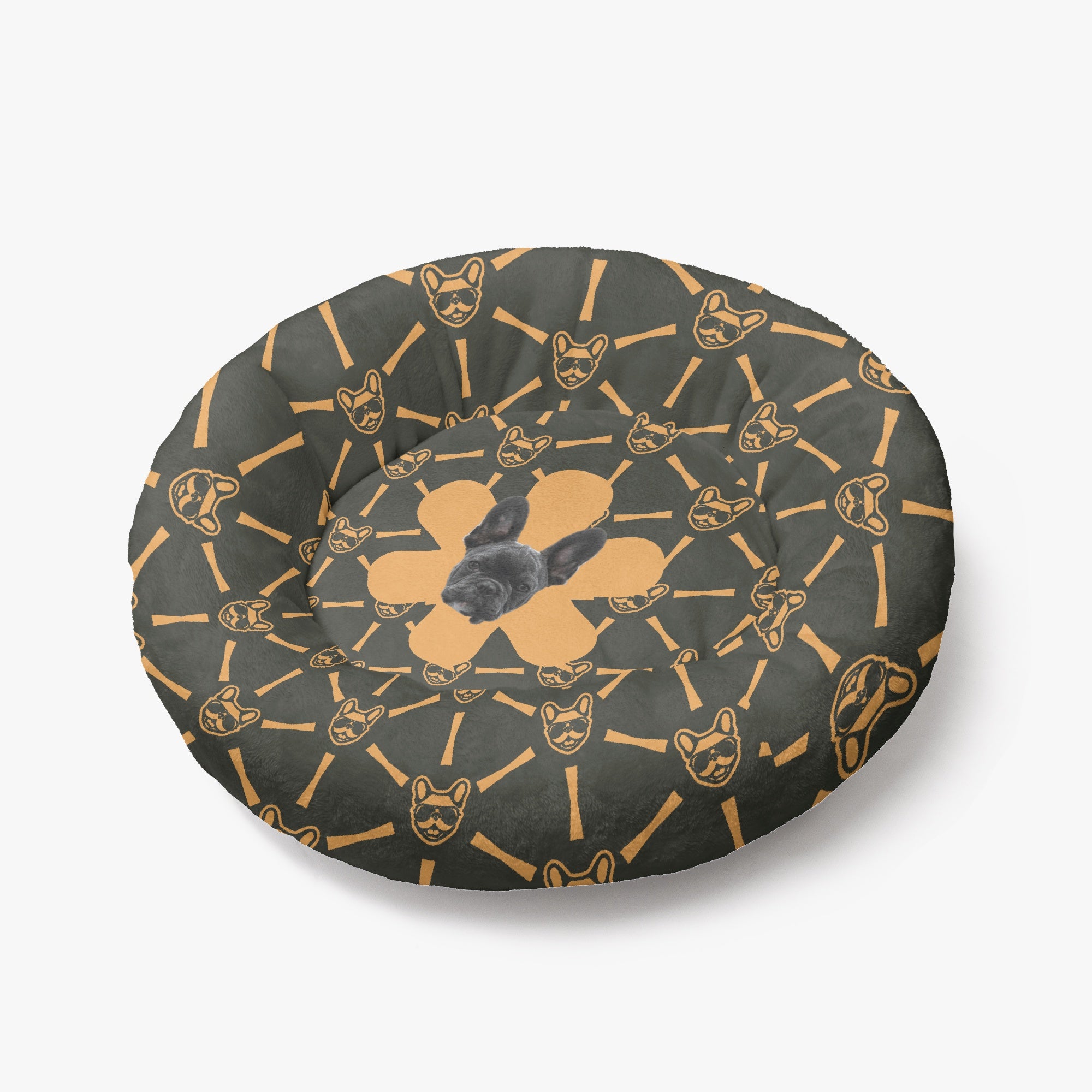 Anti-anxiety Donut Bed For French Bulldogs Summer Wear | Vet-recommended