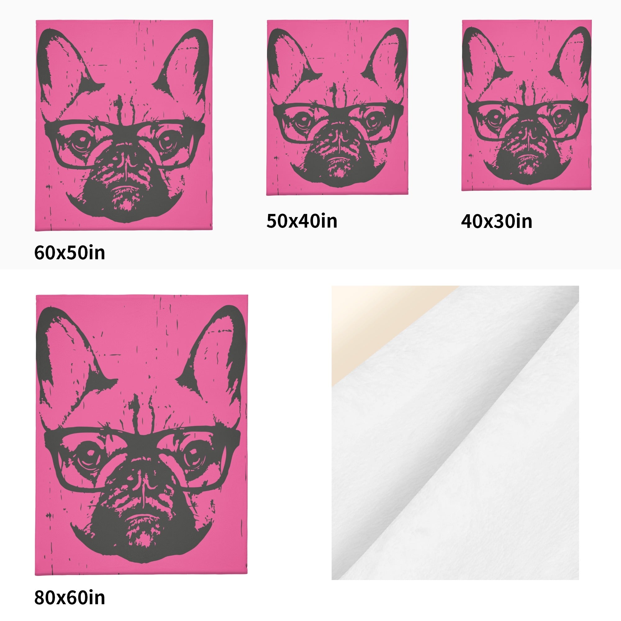 French Bulldog Moose Blanket Cute Frenchie Essential