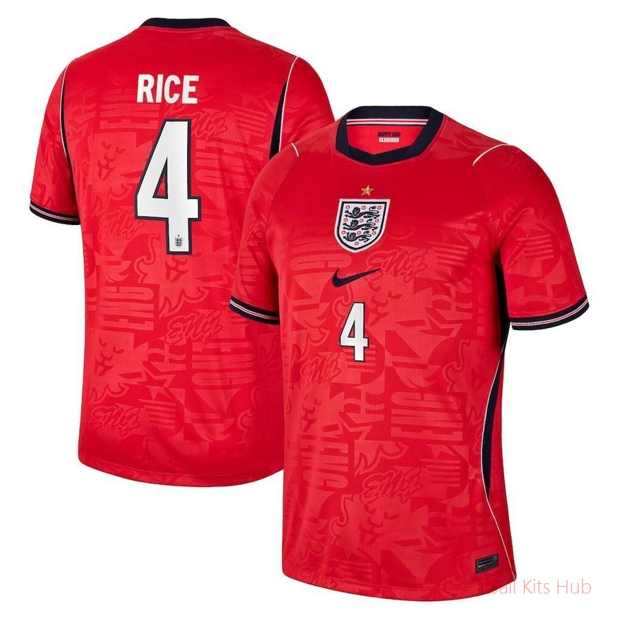 [LK] England Away Shirt World Cup 2026 RICE 4