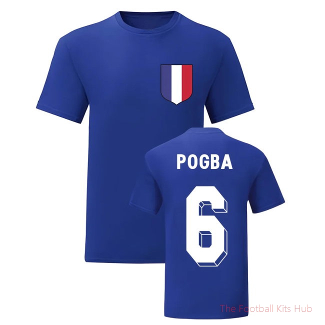 Paul Pogba France National Hero Tee\\'s (Blue)