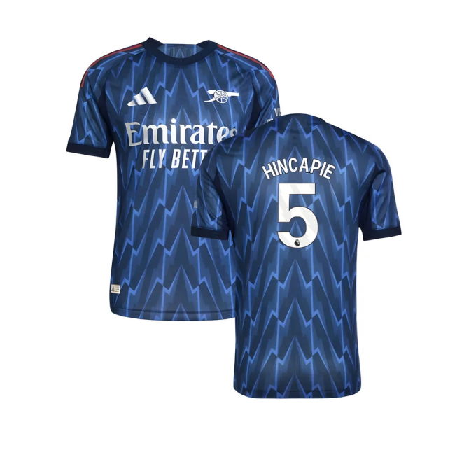 2025-2026 Arsenal Away Match Jersey Great Deal Rare Hincapie 5 Ad#125