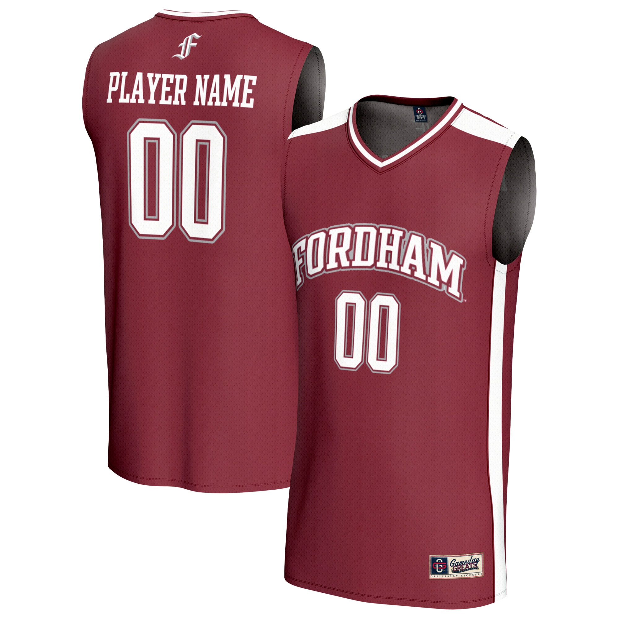 [NJP] Fordham Rams GameDay Greats Unisex Lightweight Collegiate Men's Basketball NIL Pick-A-Player Fashion Jersey - Maroon