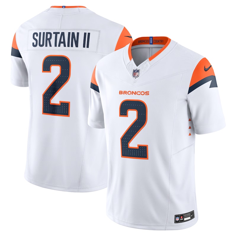 None Patrick Surtain II Denver Broncos Budget-Friendly Game Jersey